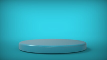 Display  stand podium on copy space  background. Blank exhibition platform