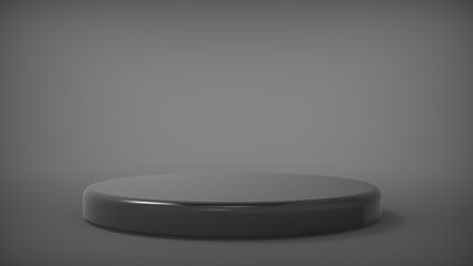  Display  stand podium on copy space  background. Blank exhibition platform