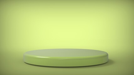  Display  stand podium on copy space  background. Blank exhibition platform