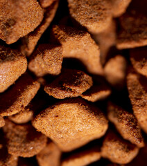 Close up of instant coffee granules as background.