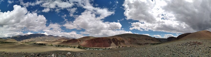 Obraz premium Altai republic. Panorama of the Altai mountains, Russia.