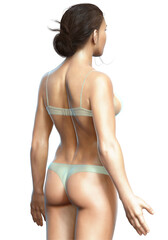 Naklejka premium 3d rendered illustration of the female body
