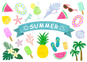 夏のイラストセット © NORICO