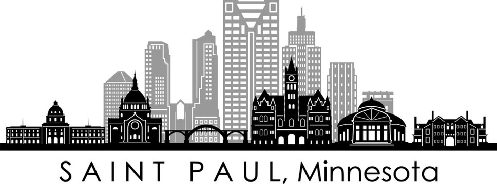 The skyline of Saint Paul, Minnesota, U.S.A., Saint Paul is…
