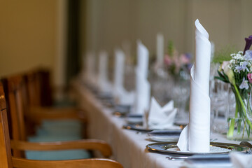 Birthday table setup for the big party