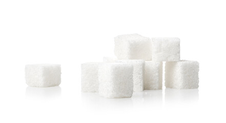 Heap of sugar cubes