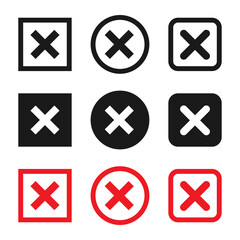 削除ボタンのアイコンセット