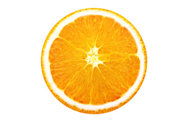 Fresh orange fruit isolated on white background with clipping path.