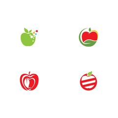 Set Apple vector illustration design