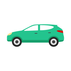 Naklejka premium Car vector illustration. Flat design