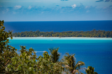 beautiful view upon tropical island