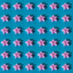 sugar stars pattern on a colored background