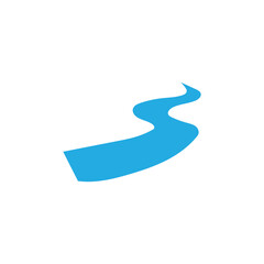 River vector icon illustration