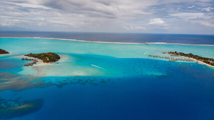 Obraz premium aerial view upon tropical beach