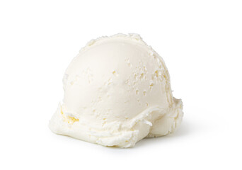 Scoop of vanilla ice cream