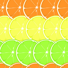 Seamless pattern. Juicy citrus fruits. Pattern with fruit. Summer pattern. Vector illustration