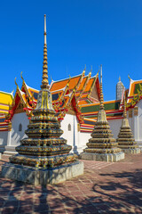 Wat Pho temple and blue sky