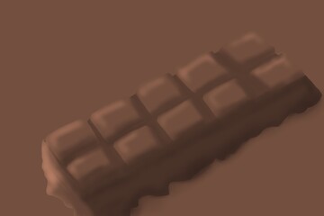Desenho de chocolate