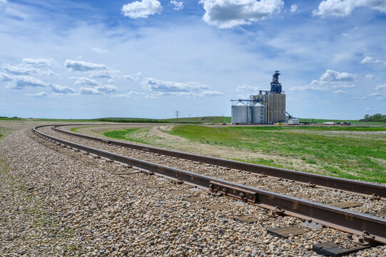 Inland Grain Terminal At Gull Lake, Saskatchewan, Canada