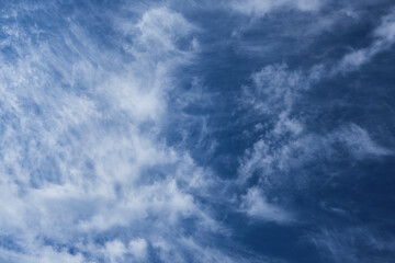 Cirrus clouds, soft clouds, natural background and texture