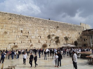 The Western Wall is praying