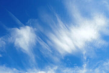 Cloudy sky background on a nice day