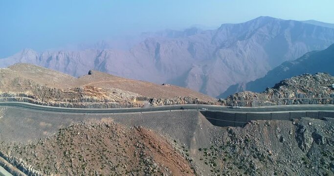 Beautiful view of Ras Al Khaima United Arab emirates mountains