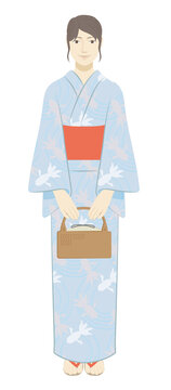 A Woman In A Yukata