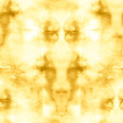 Watercolor Seamless Textile Pattern. Sunny Gold 