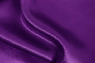 Purple fabric cloth texture for background and design art work, beautiful crumpled pattern of silk or linen.
