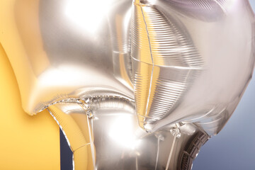 group of silver star shape balloons 