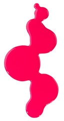 splash of nail polish isolated on white