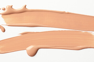 make up foundation facial cosmetics isolated on white