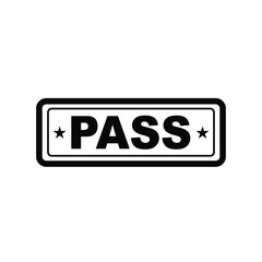 Pass icon. flat illustration of pass vector icon for web. EPS 10