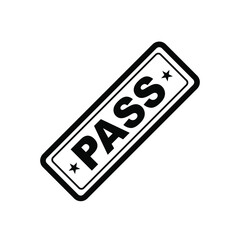 Pass icon. flat illustration of pass vector icon for web. EPS 10