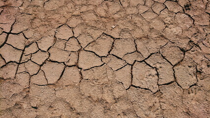 Dry clay mud texture drought global warming 