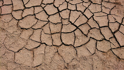 Dry clay mud texture drought global warming 