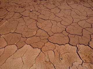 Dry clay mud texture drought global warming 