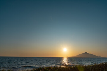 夕暮れ時の洞爺湖畔 北海道洞爺湖町