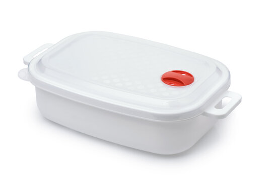 White Plastic  Reusable Food Storage Container