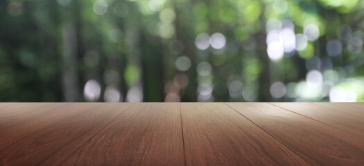 Perspective Empty wood table top