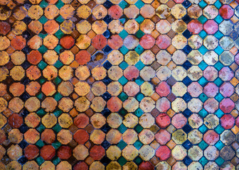 Obraz na płótnie Canvas Traditional floor decoration in Morocco 