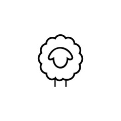monoline goat logo and icon