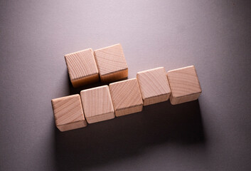 Wooden Geometric Shapes Cubes