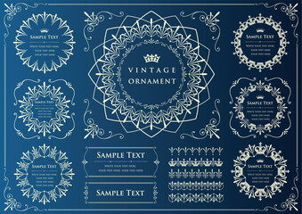 vector set of ornamental elements