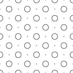 Circles pattern. Circular figures seamless ornament. Rings backdrop. Circle shapes background. Ring forms motif. Geometric wallpaper. Digital paper, textile print, web design, abstract image. Vector.