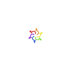 Fotobehang LGBTQ community logo © xbudhong