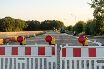 Absprerrung an Baustelle