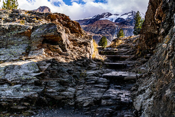 Die Treppe zum Gipfel