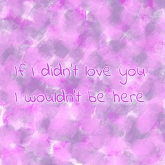 romantic love card background illustration